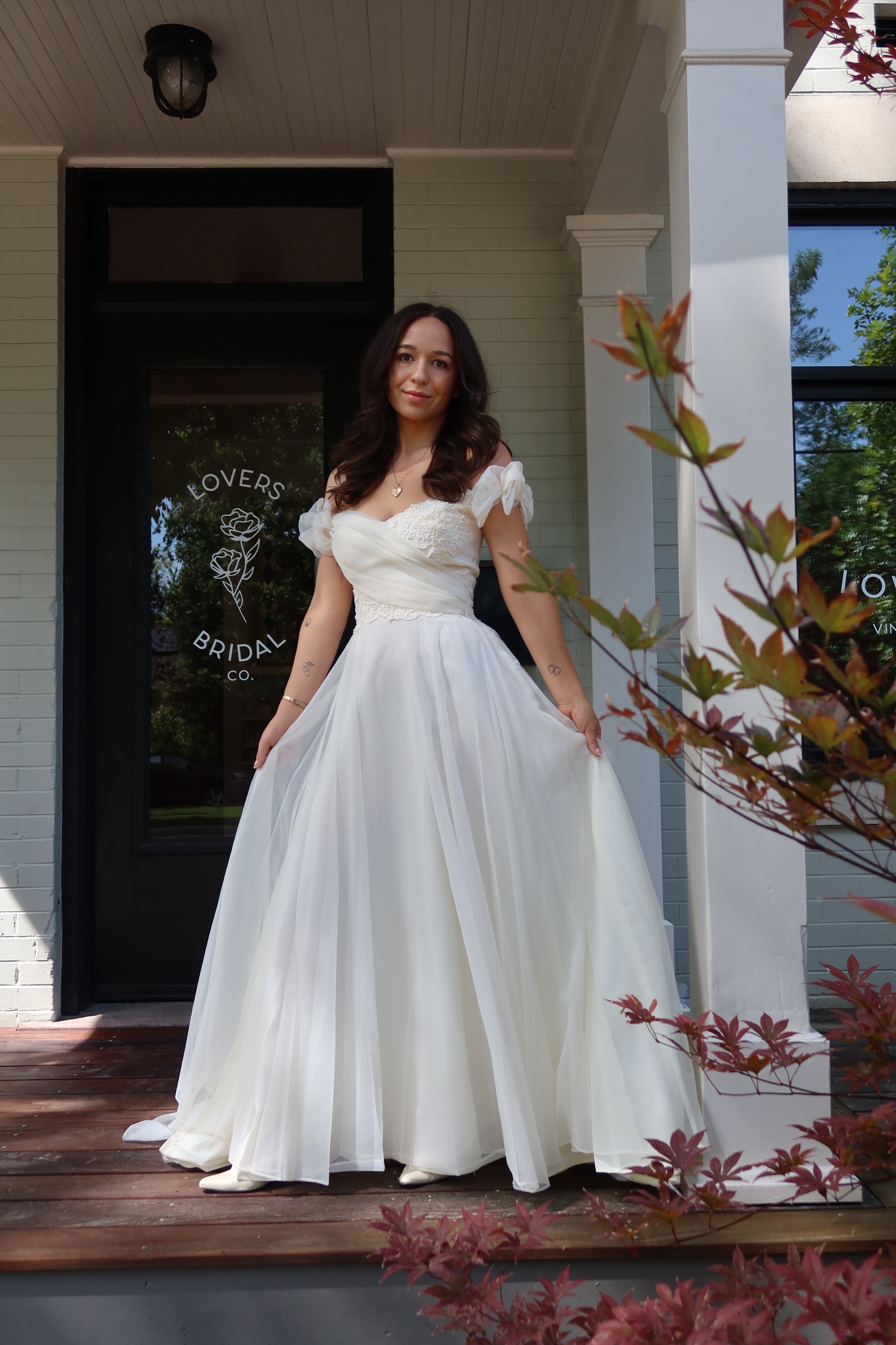 1973 Draped Chiffon Spring Gown