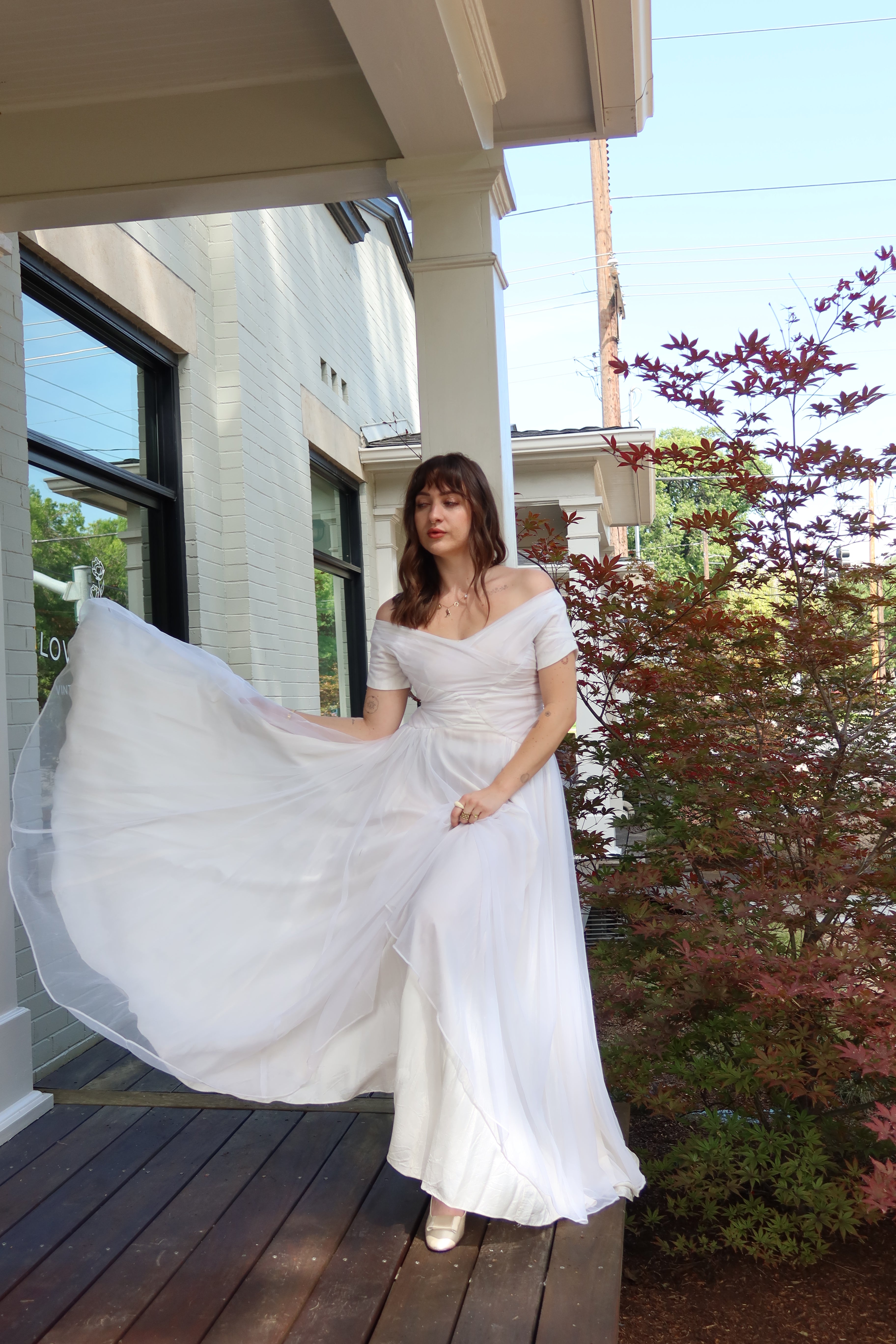 1950s Emma Domb Organza Gown