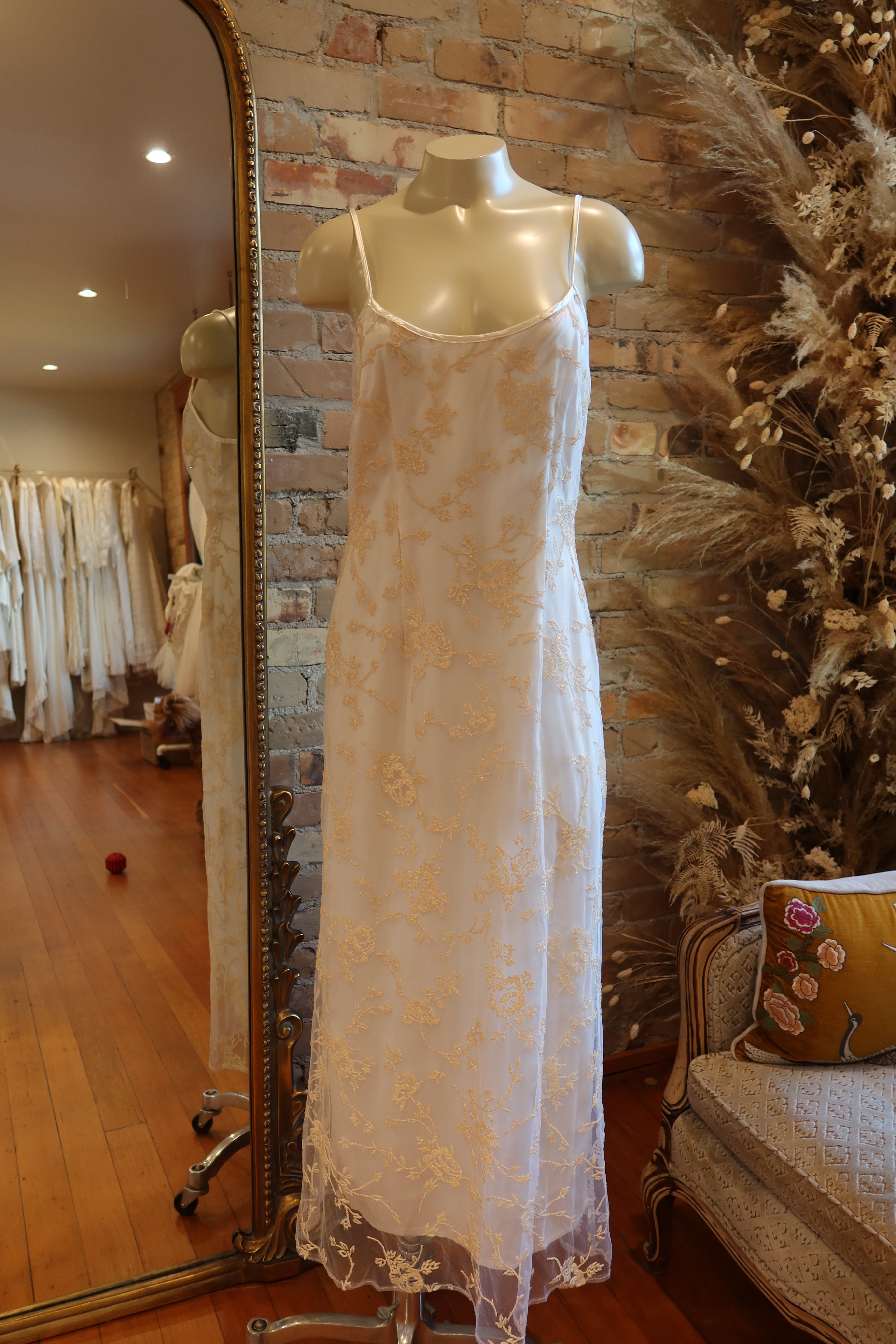 1990s Beaded Slip Dress