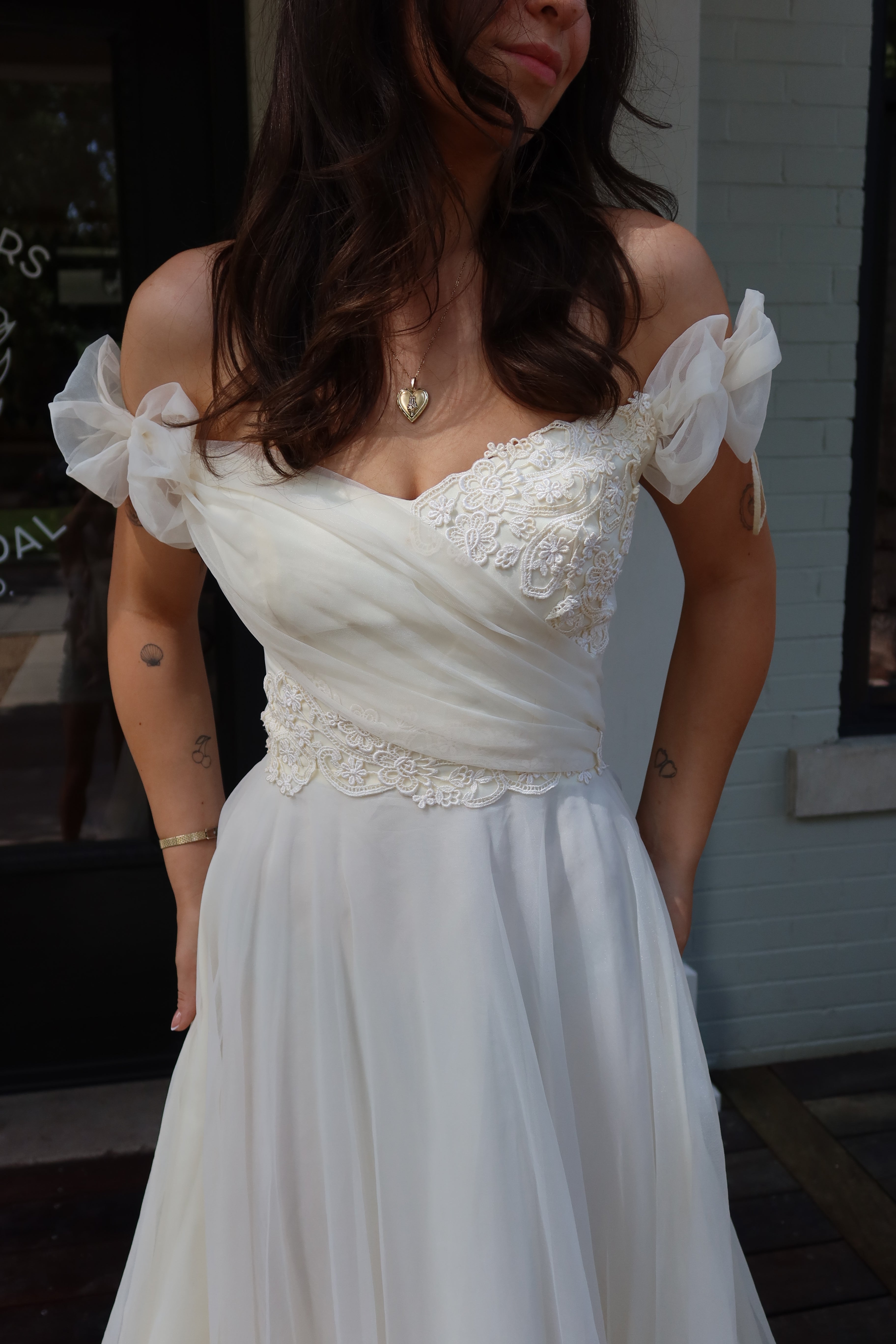 1973 Draped Chiffon Spring Gown