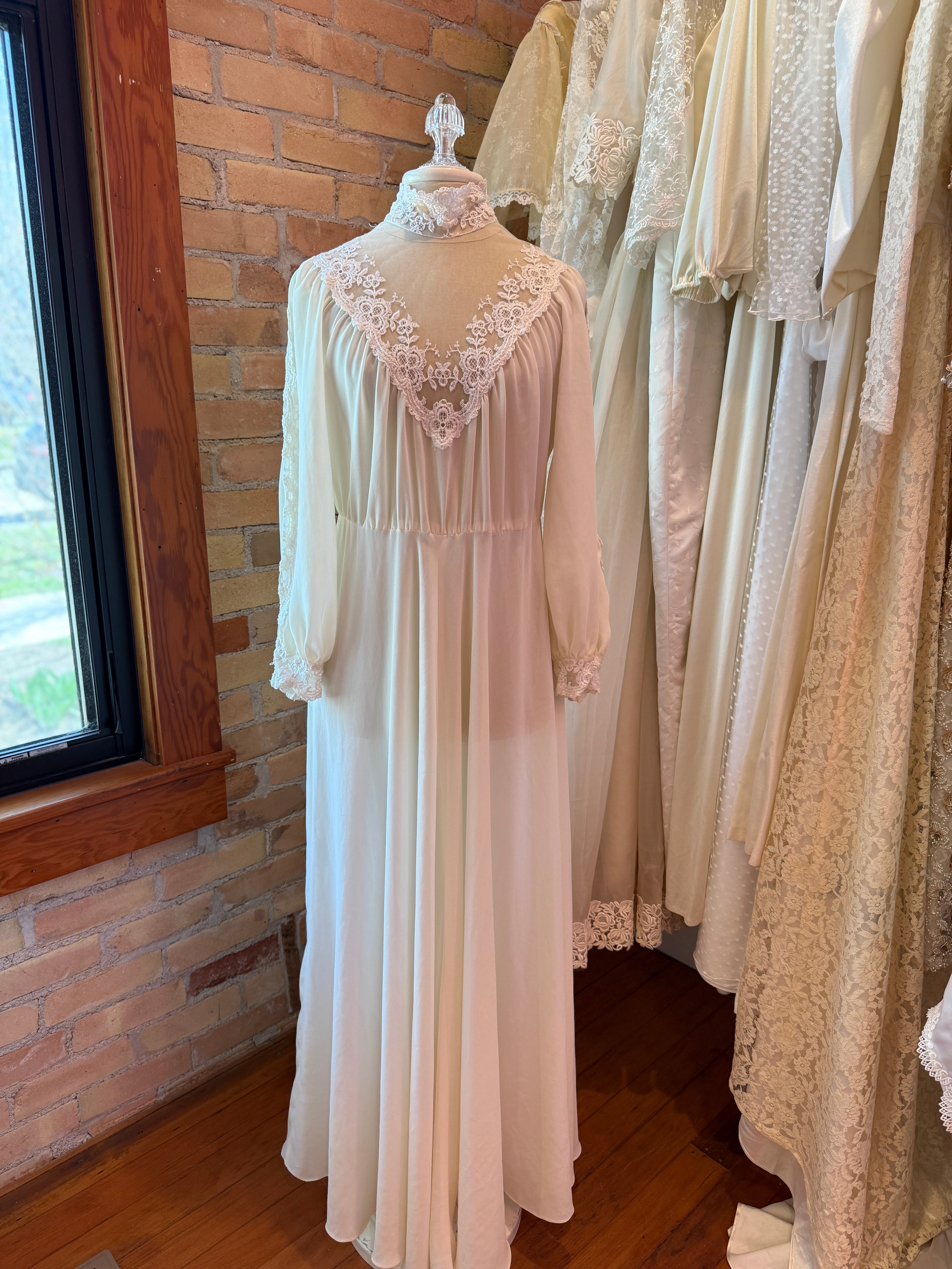 1970s Boho Victorian Lace