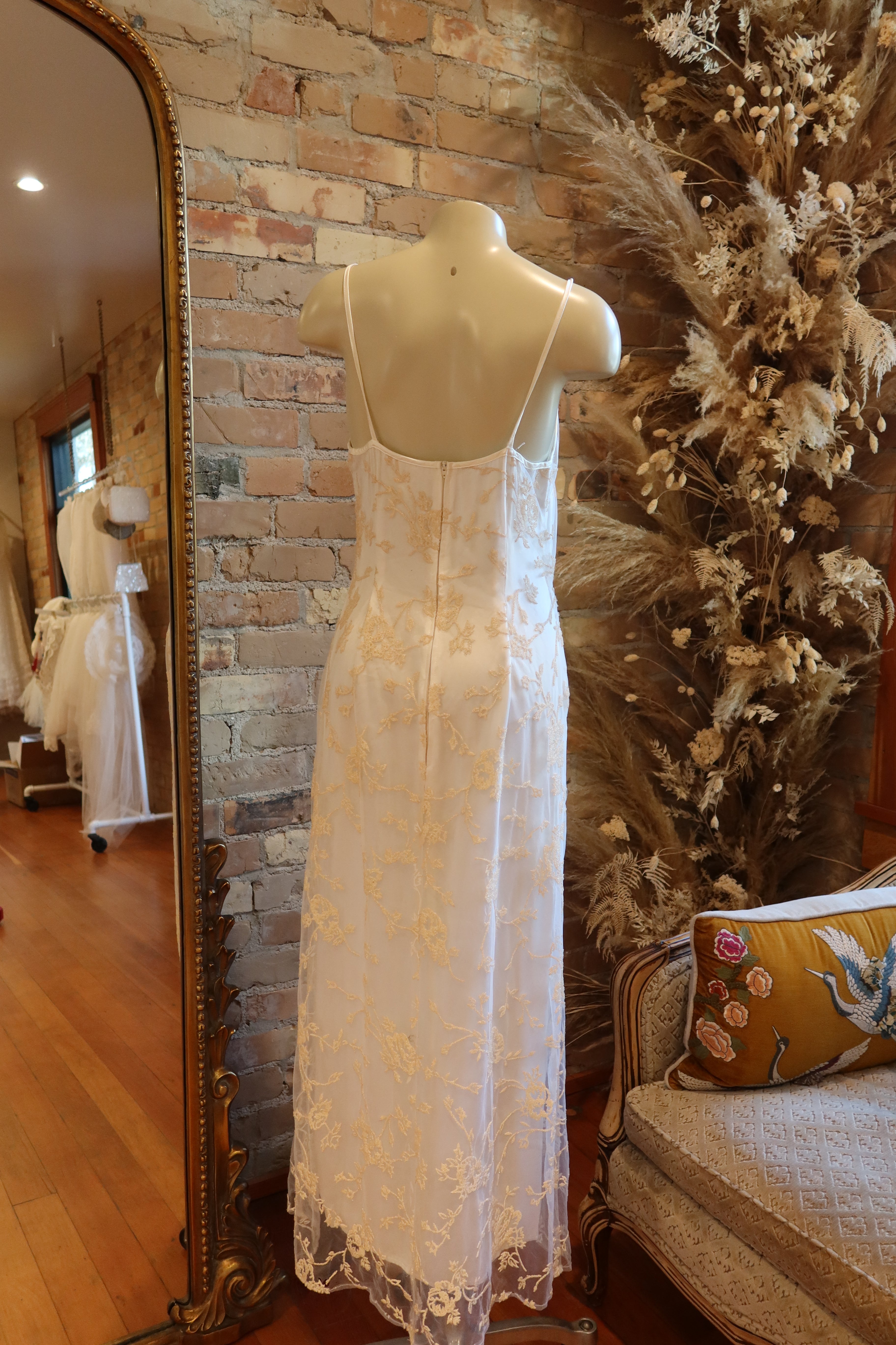 1990s Beaded Slip Dress