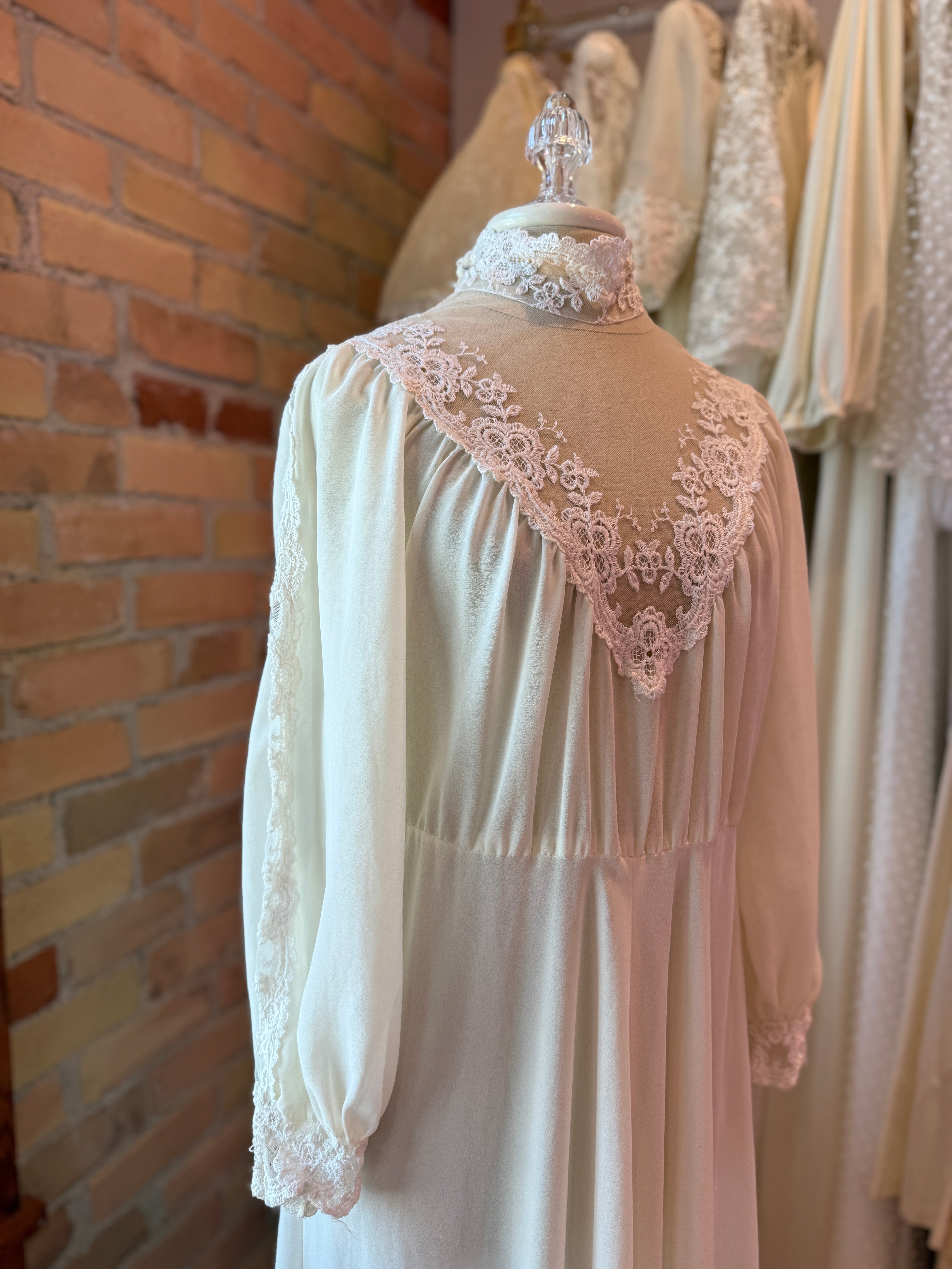 1970s Boho Victorian Lace