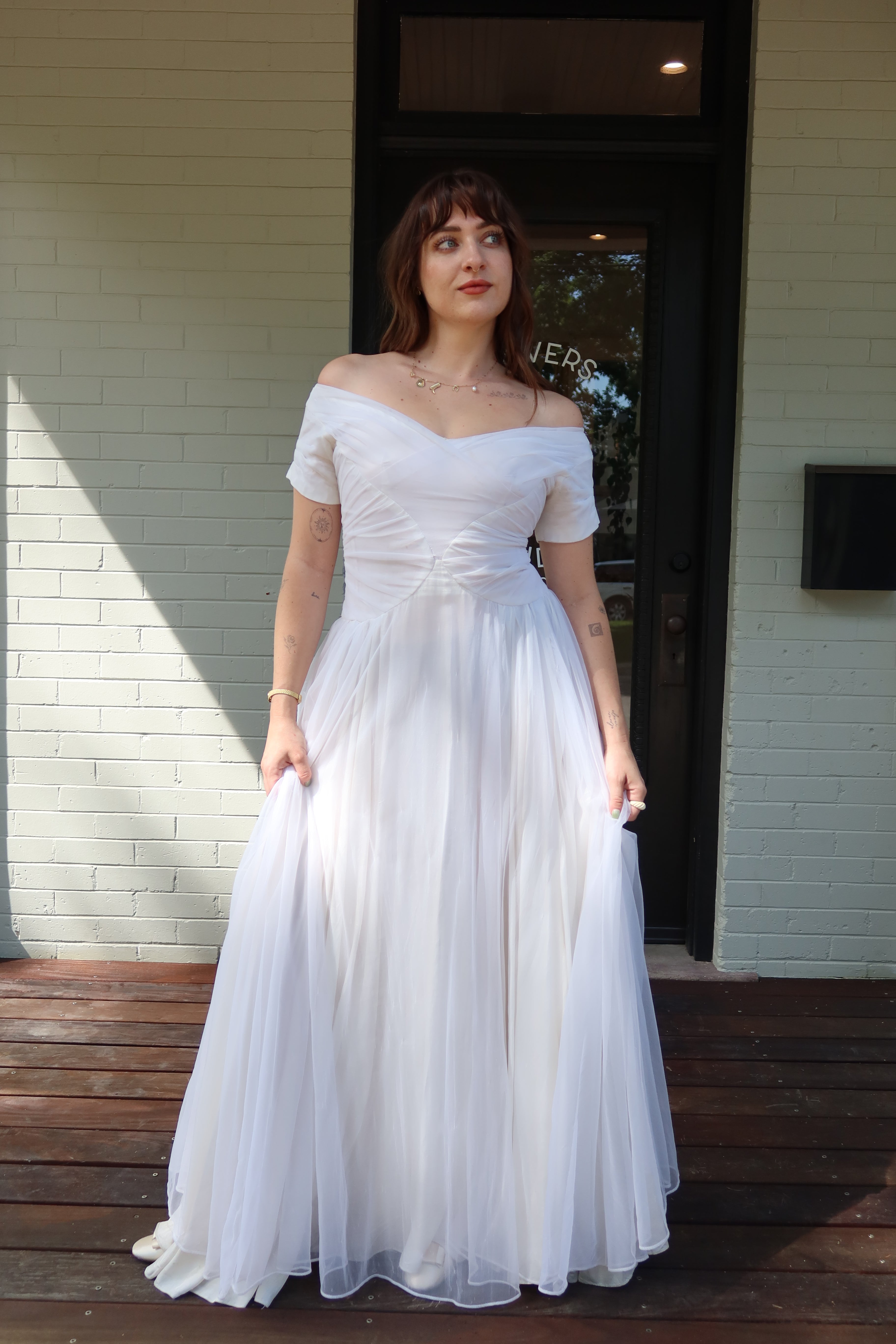 1950s Emma Domb Organza Gown