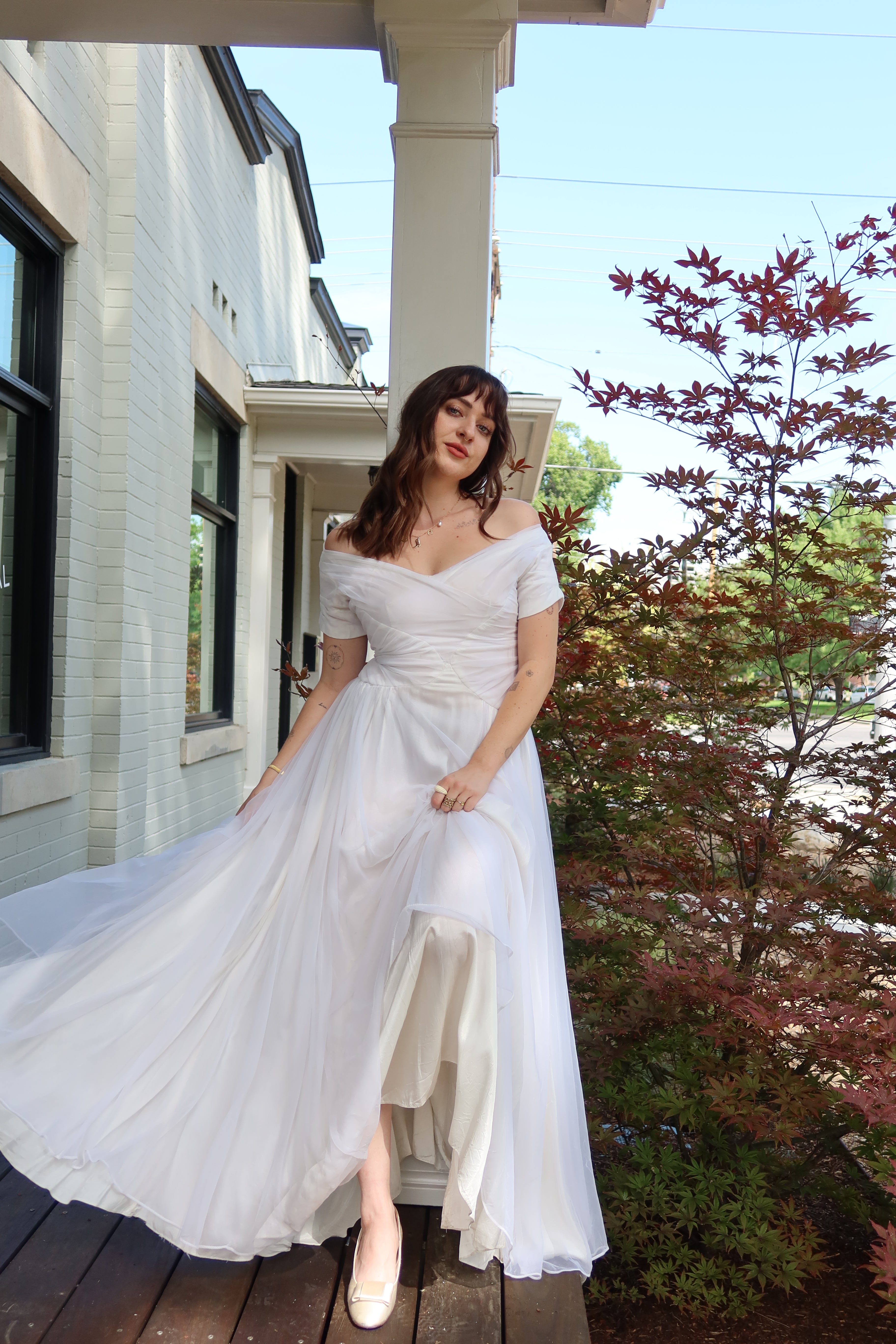 1950s Emma Domb Organza Gown