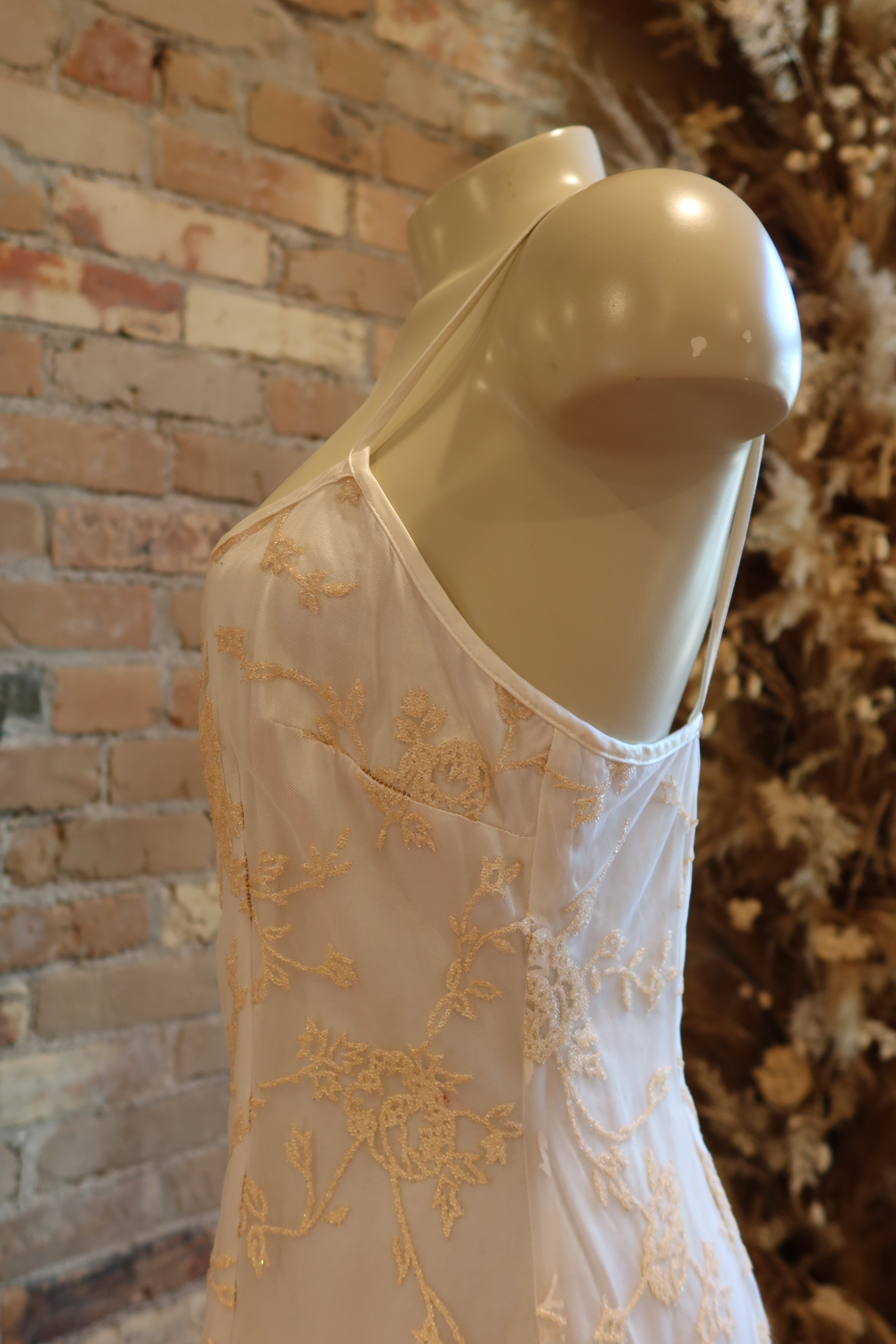 1990s Beaded Slip Dress