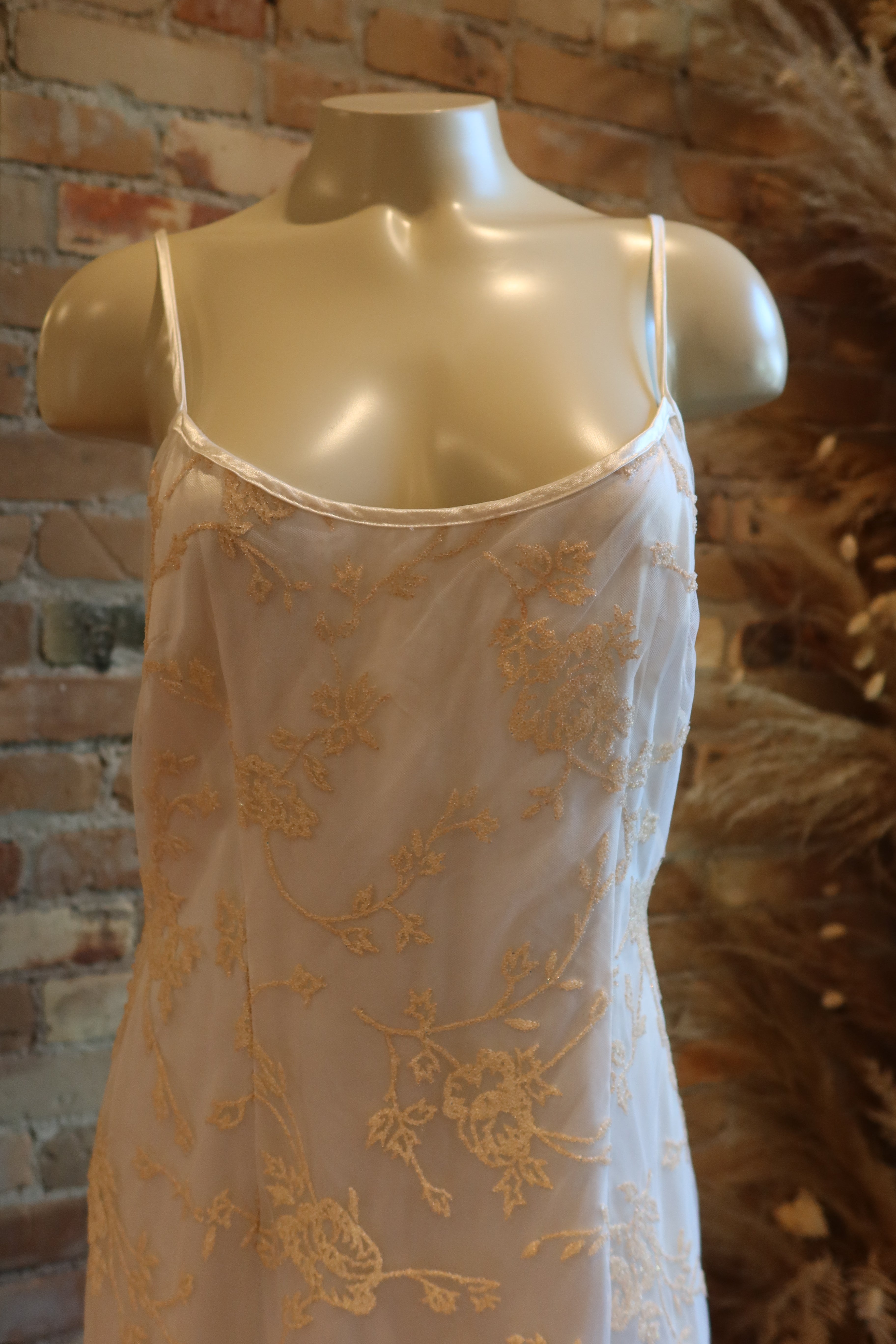 1990s Beaded Slip Dress