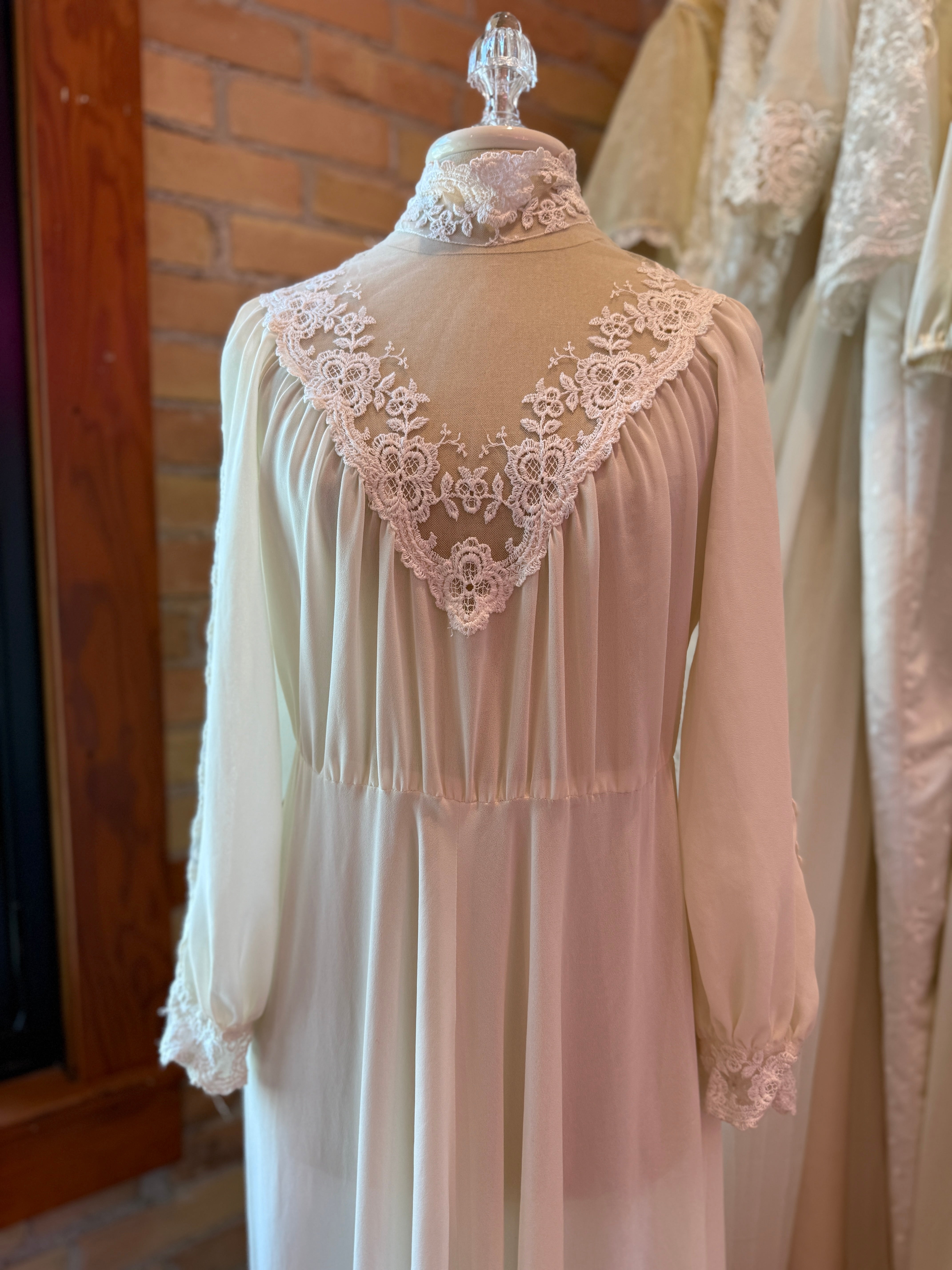 1970s Boho Victorian Lace