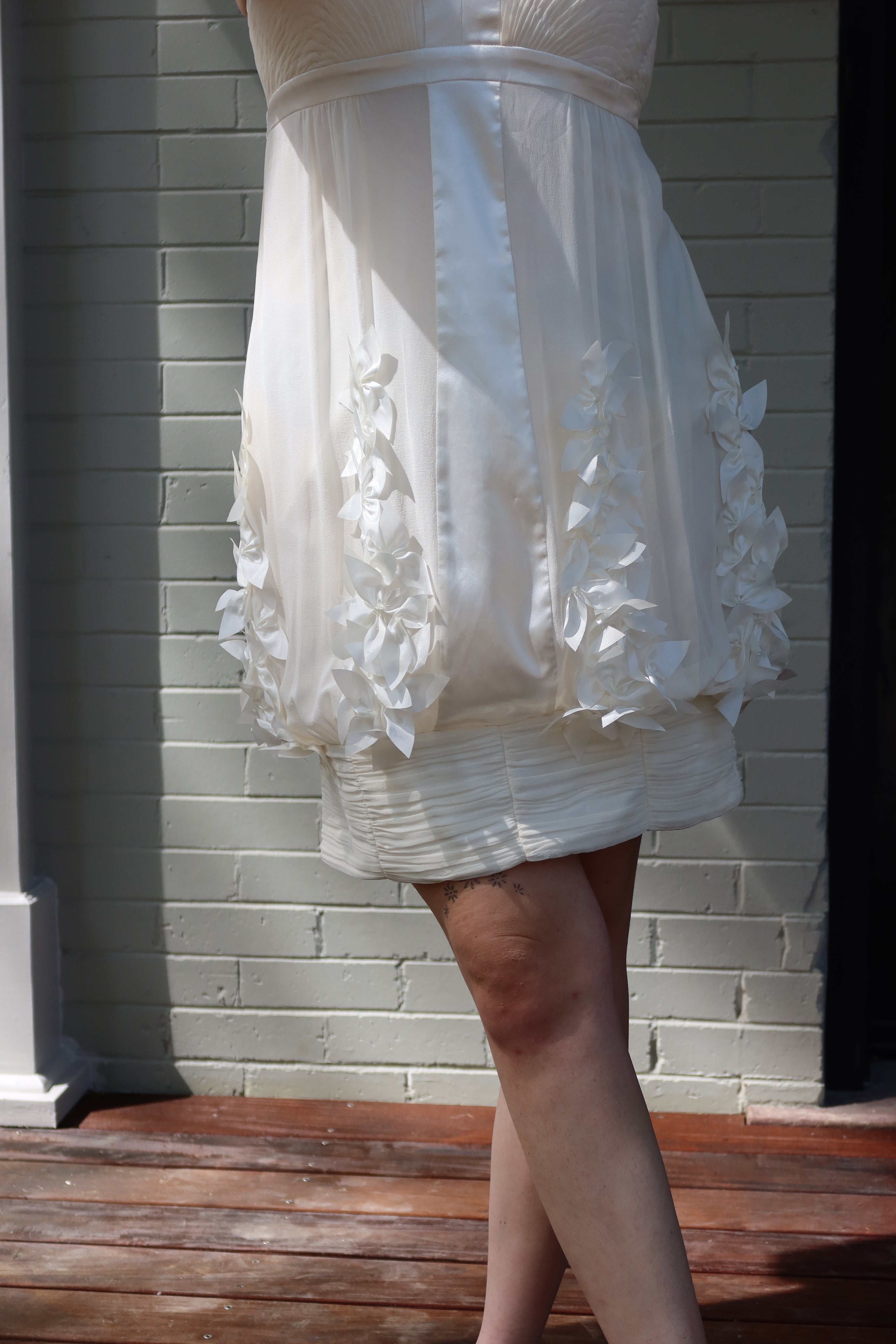 Y2K 100% Silk Reception Dress