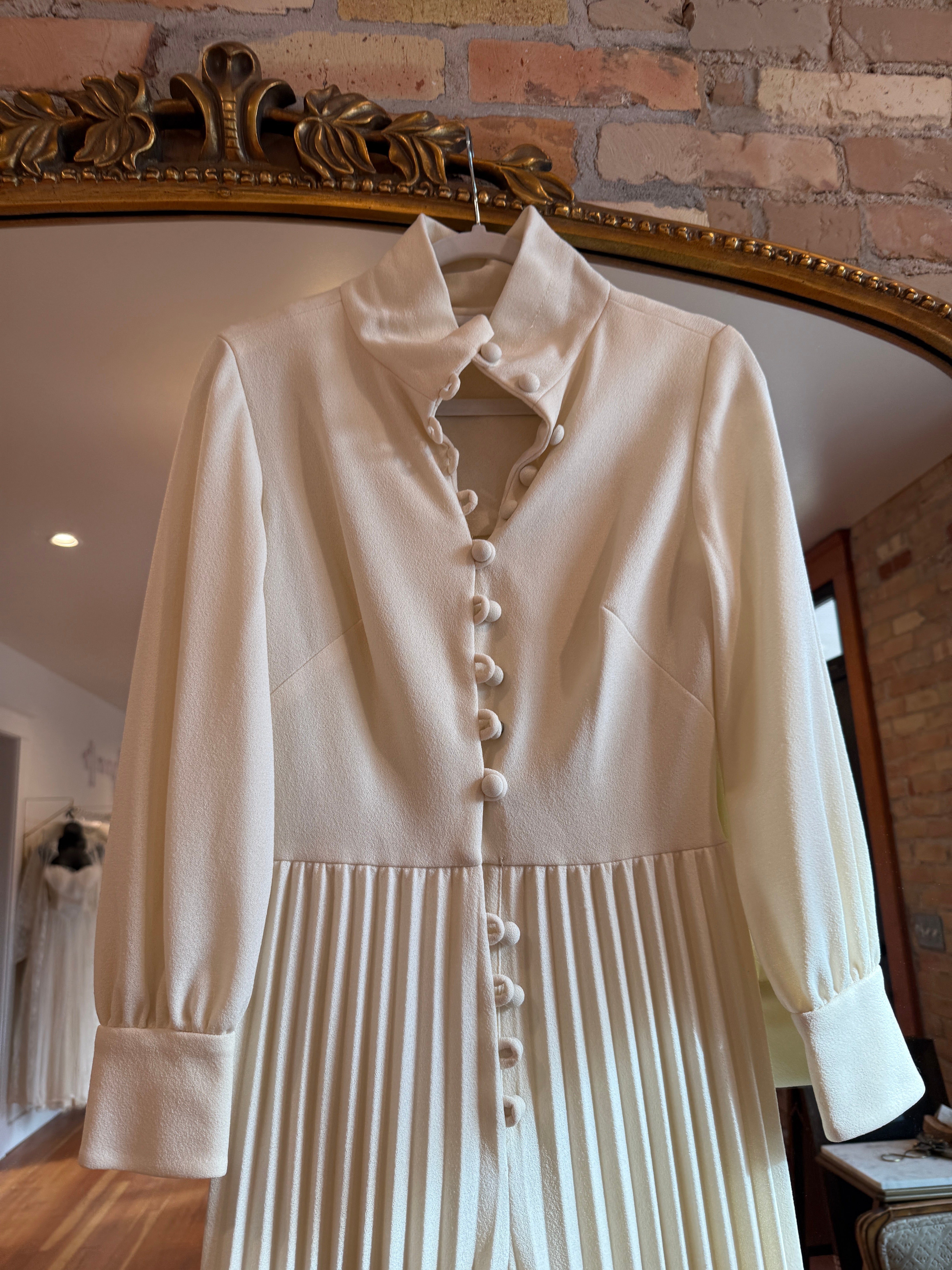 1970s Palazzo Pleated Jumpsuit